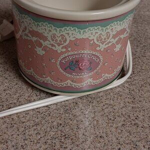 Vintage Potpourri Electric Crock Pot Rival Model 3206 Retro 80s